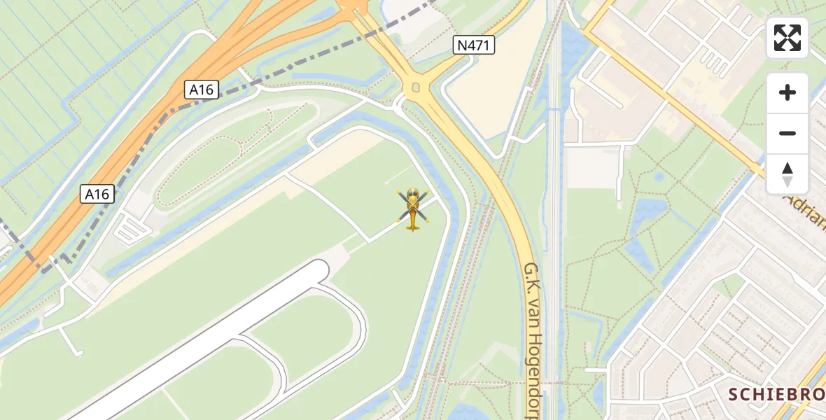 Vluchtroute Traumahelikopter Rotterdam The Hague Airport - Rotterdam The Hague Airport, 05 september 2026, 19:59