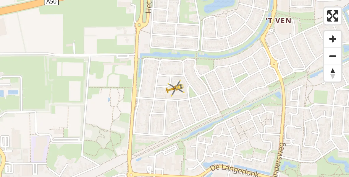 Vluchtroute Traumahelikopter Veghel - Veghel, 06 september 2026, 02:34