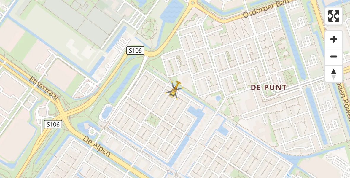 Vluchtroute Traumahelikopter Amsterdam - Amsterdam, 06 september 2026, 12:22