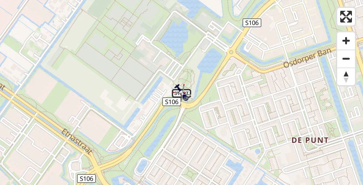 Vluchtroute Politiehelikopter Amsterdam - Amsterdam, 07 september 2026, 03:15