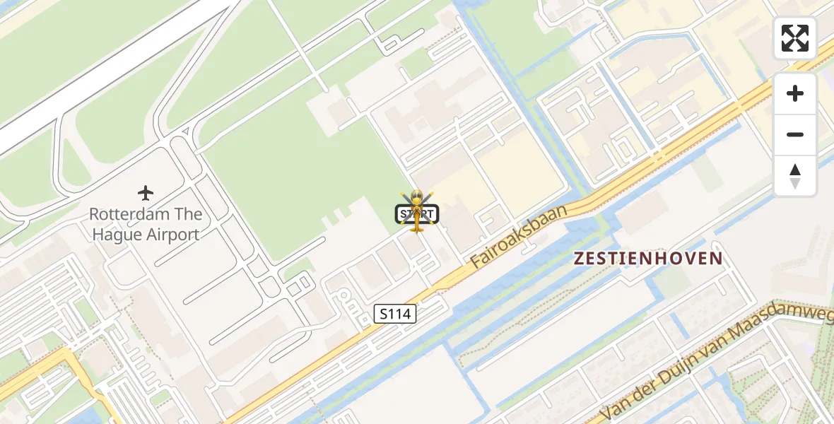 Vluchtroute Traumahelikopter Rotterdam The Hague Airport - Rotterdam The Hague Airport, 08 september 2026, 08:34