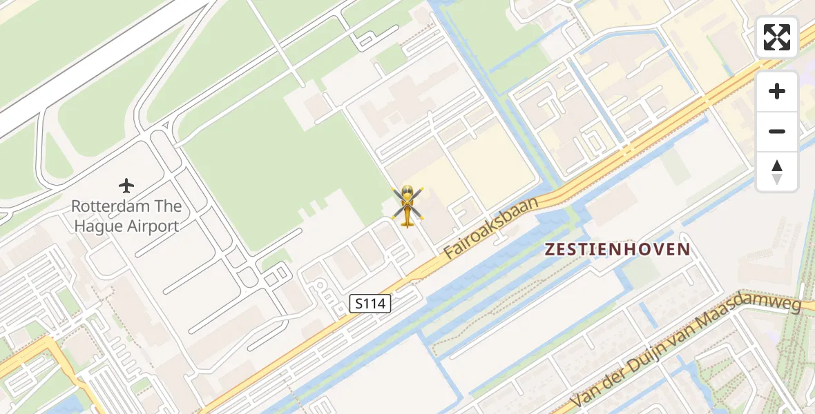 Vluchtroute Traumahelikopter Rotterdam The Hague Airport - Rotterdam The Hague Airport, 08 september 2026, 17:17