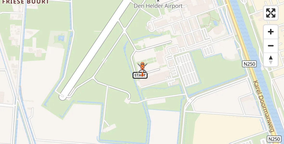 Vluchtroute Kustwachthelikopter Militair vliegveld De Kooy / Den Helder Airport - Militair vliegveld De Kooy / Den Helder Airport, 09 september 2026, 08:41