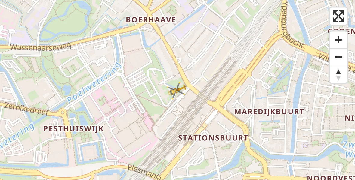 Vluchtroute Traumahelikopter Leids Universitair Medisch Centrum (LUMC) - Leids Universitair Medisch Centrum (LUMC), 10 september 2026, 19:33