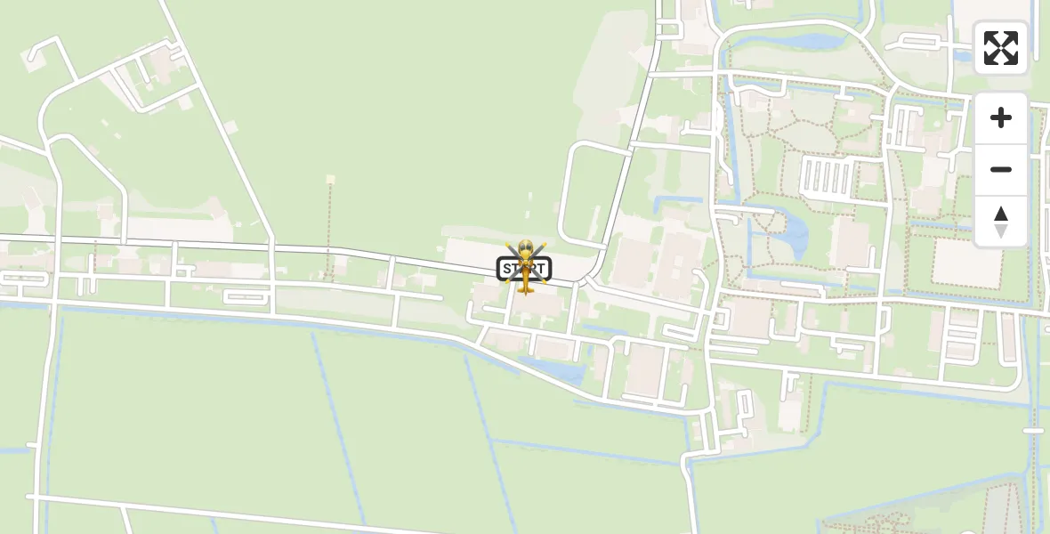 Vluchtroute Ambulancehelikopter Vliegbasis Leeuwarden - Vliegbasis Leeuwarden, 12 september 2026, 14:00