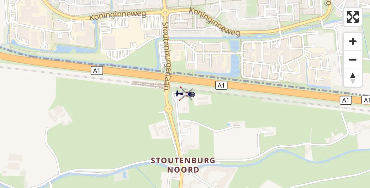 Vluchtroute Politiehelikopter Stoutenburg Noord - Stoutenburg Noord, 12 september 2026, 21:03