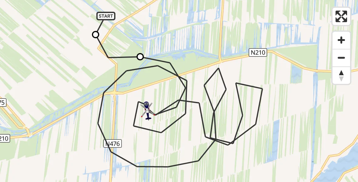 Vluchtroute Politiehelikopter Berkenwoude - Lekkerkerk, 13 september 2026, 17:57