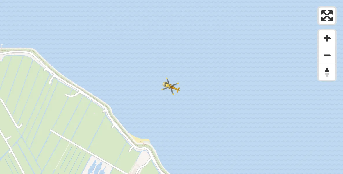 Vluchtroute Traumahelikopter IJmeer - IJmeer, 13 september 2026, 23:48