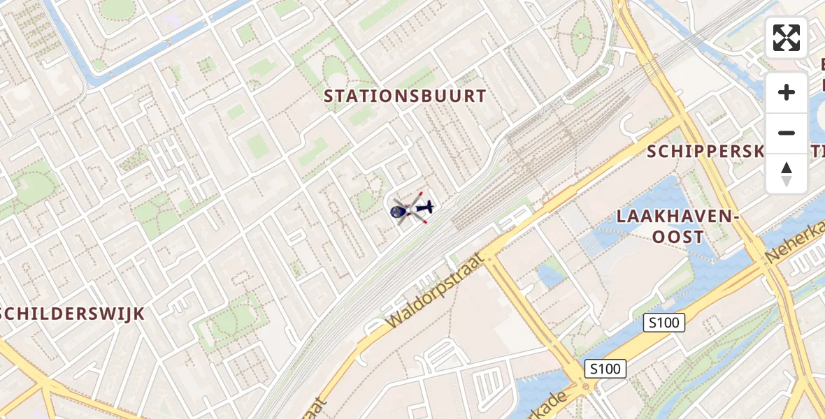 Vluchtroute Politiehelikopter 's-Gravenhage - 's-Gravenhage, 14 september 2026, 15:44