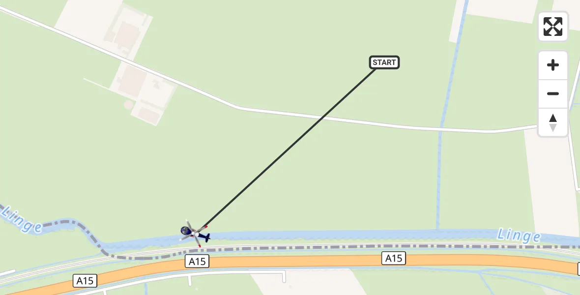 Vluchtroute Politiehelikopter Lienden - Lienden, 15 september 2026, 12:59