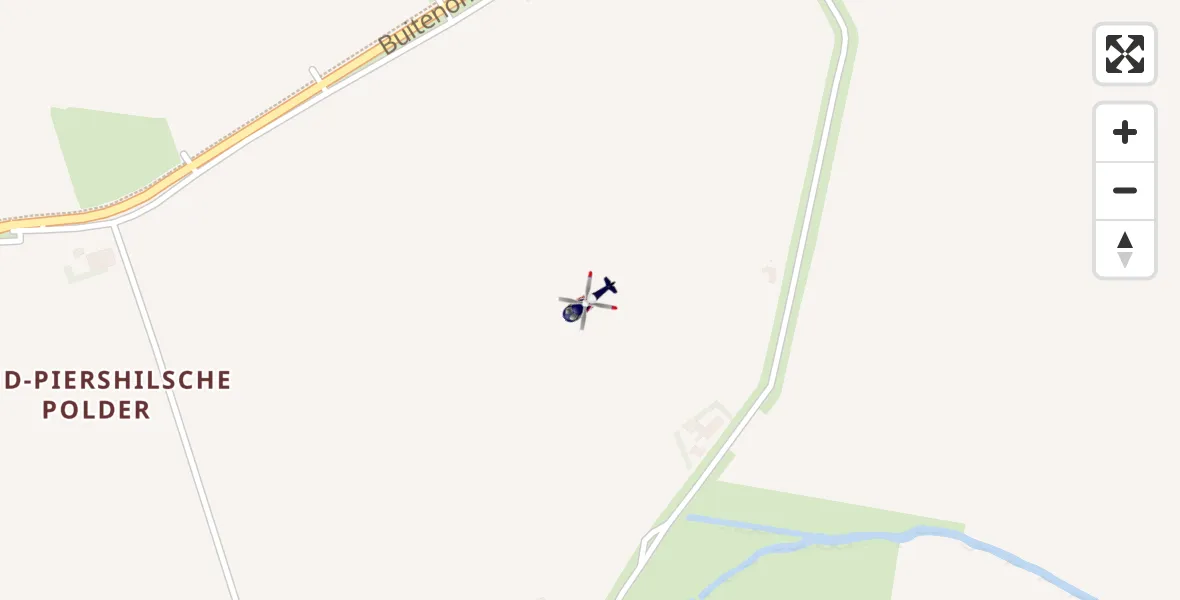 Vluchtroute Politiehelikopter Piershil - Piershil, 15 september 2026, 16:14