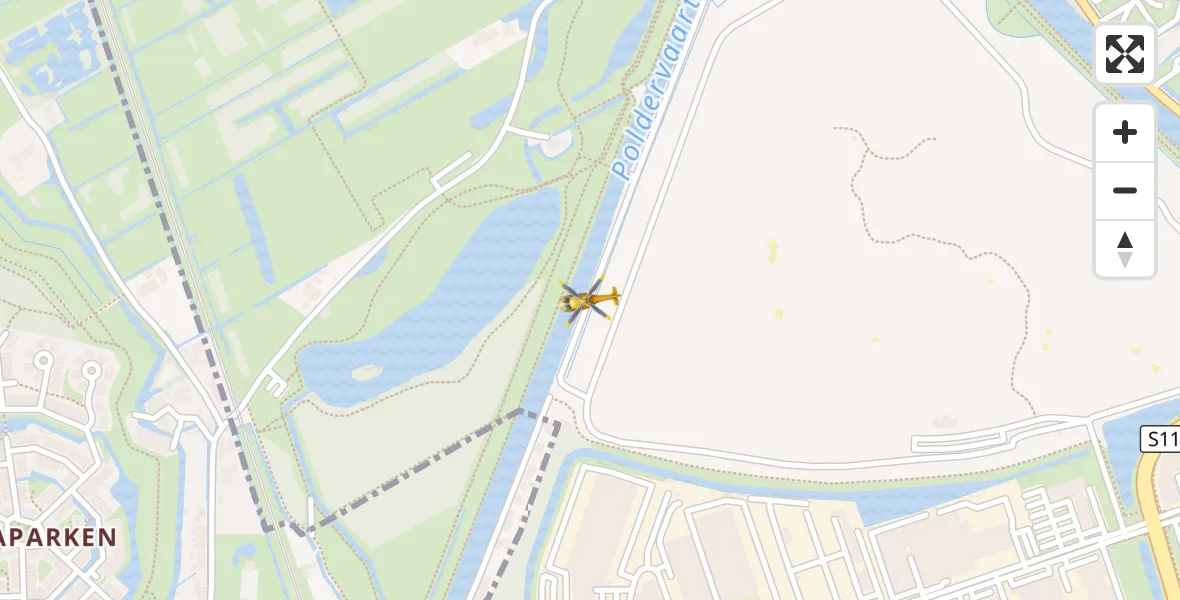 Vluchtroute Traumahelikopter Rotterdam - Rotterdam, 15 september 2026, 18:13