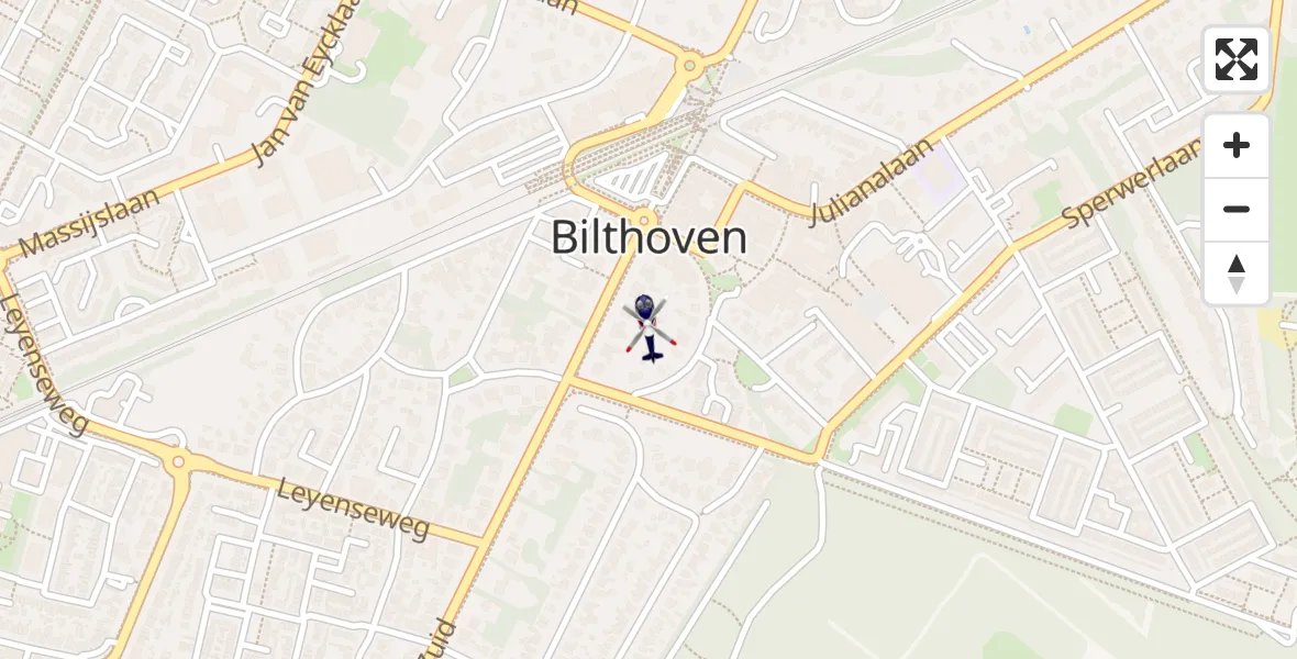 Vluchtroute Politiehelikopter Bilthoven - Bilthoven, 15 september 2026, 21:09