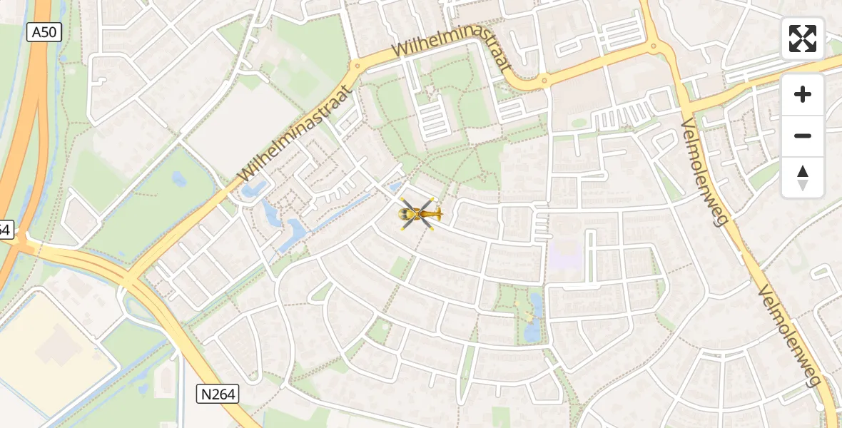 Vluchtroute Traumahelikopter Uden - Uden, 15 september 2026, 23:21