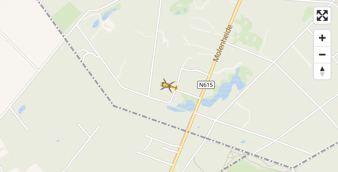 Vluchtroute Traumahelikopter Lieshout - Lieshout, 16 september 2026, 07:01