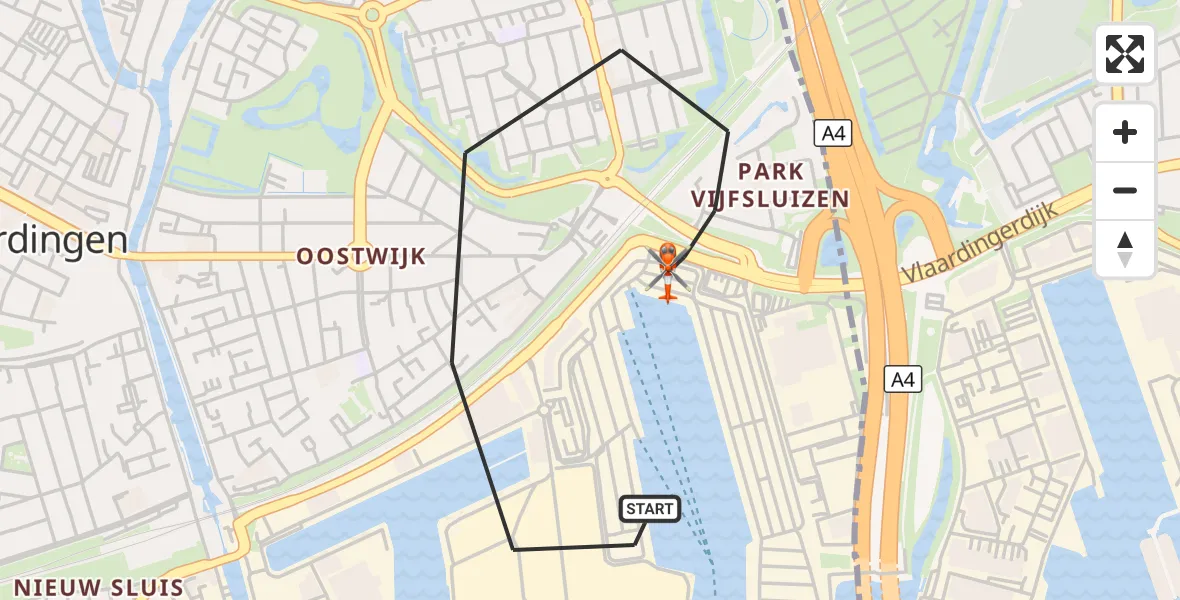 Vluchtroute Kustwachthelikopter Vlaardingen - Vlaardingen, 17 september 2026, 08:49