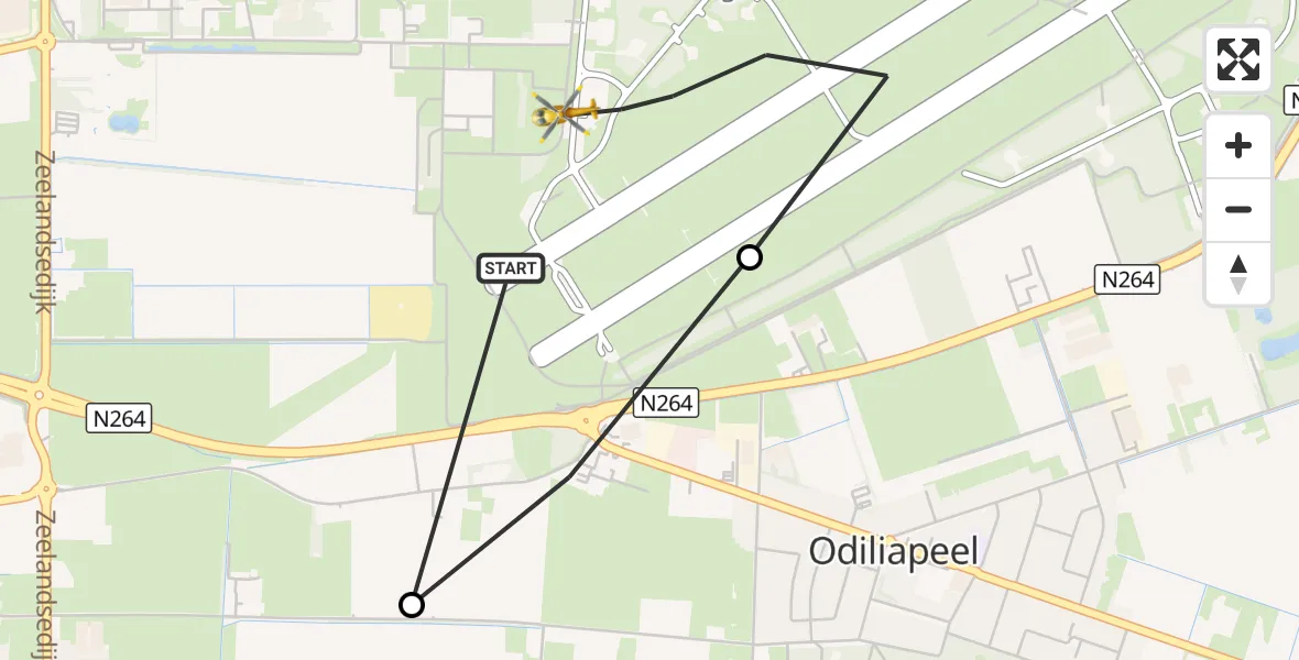 Vluchtroute Traumahelikopter Vliegbasis Volkel - Vliegbasis Volkel, 17 september 2026, 13:00
