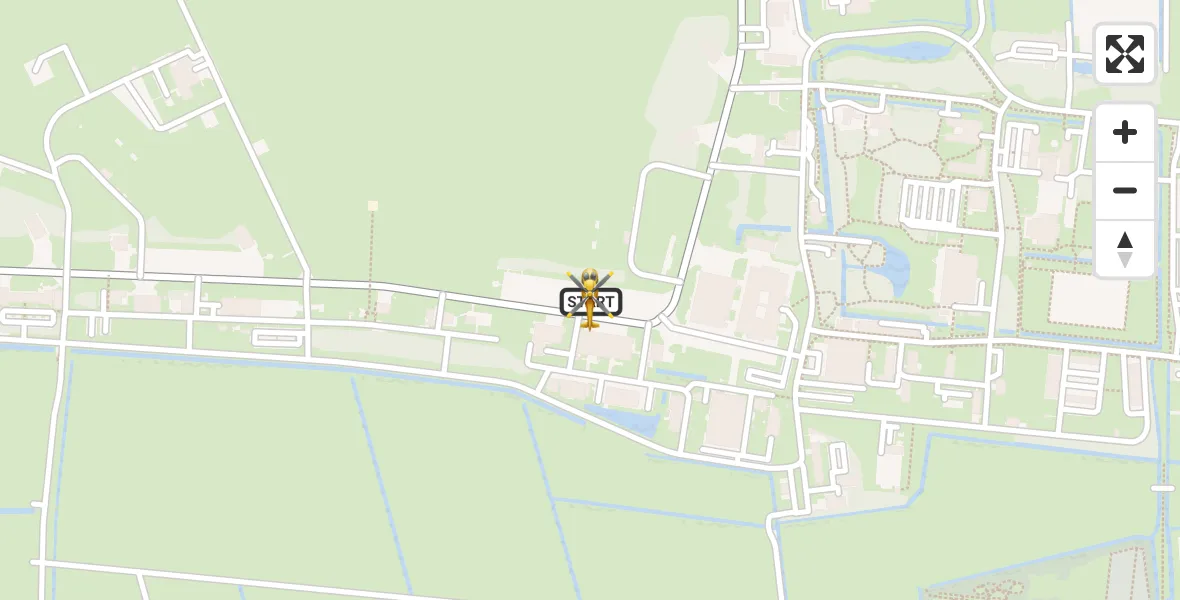 Vluchtroute Ambulancehelikopter Vliegbasis Leeuwarden - Vliegbasis Leeuwarden, 21 september 2026, 10:29