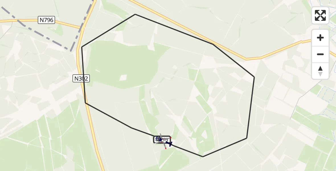 Vluchtroute Politiehelikopter Ermelo - Ermelo, 21 september 2026, 16:03