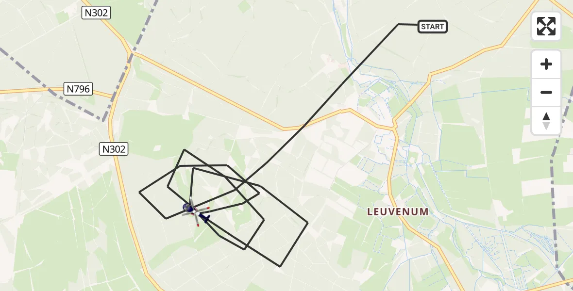 Vluchtroute Politiehelikopter Ermelo - Ermelo, 21 september 2026, 16:19