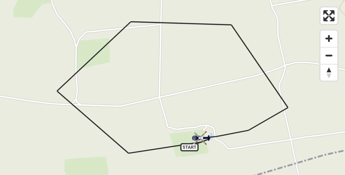 Vluchtroute Politiehelikopter Vaassen - Vaassen, 21 september 2026, 19:12