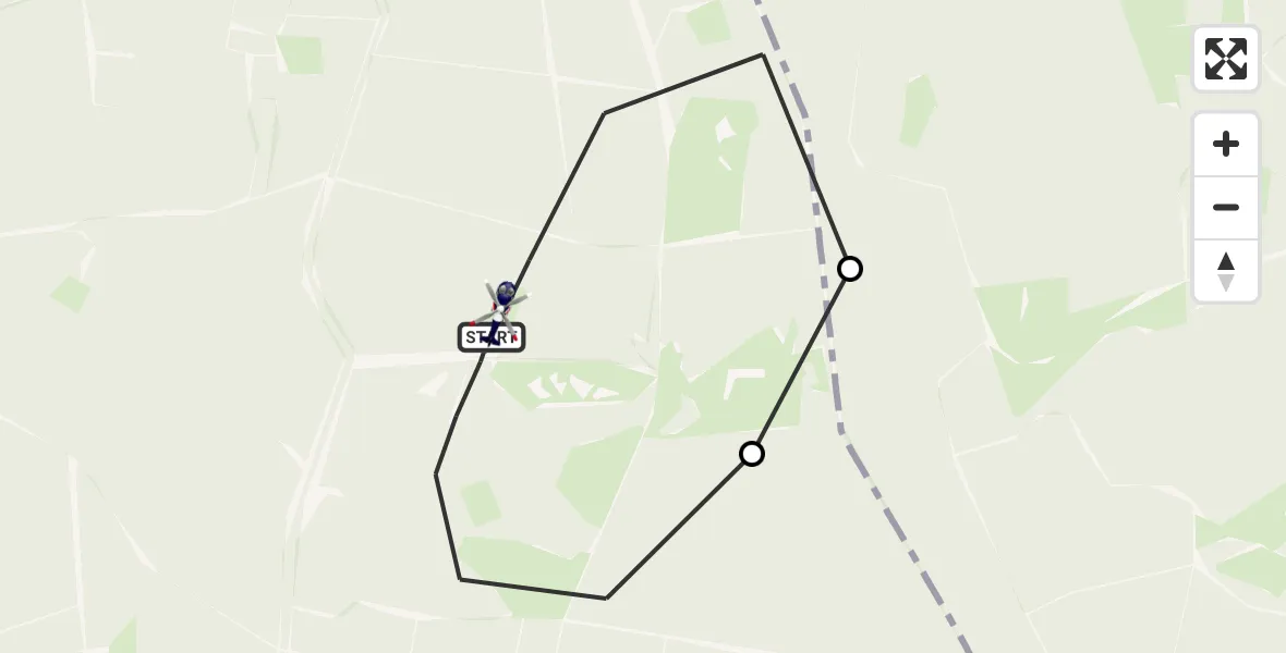 Vluchtroute Politiehelikopter Elspeet - Elspeet, 21 september 2026, 19:29