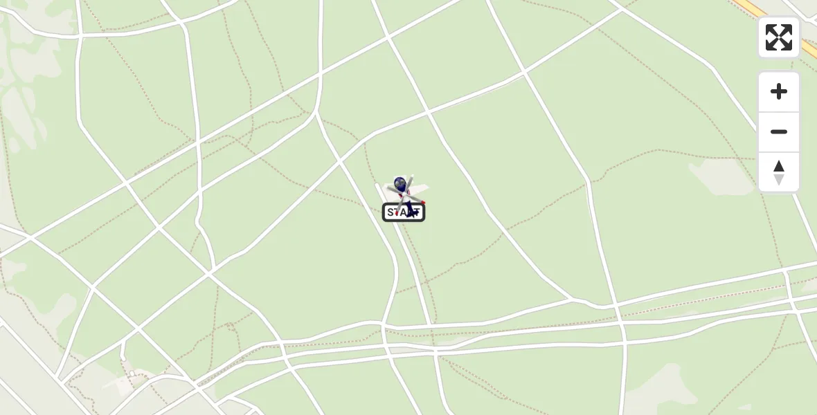 Vluchtroute Politiehelikopter Ermelo - Ermelo, 21 september 2026, 19:40