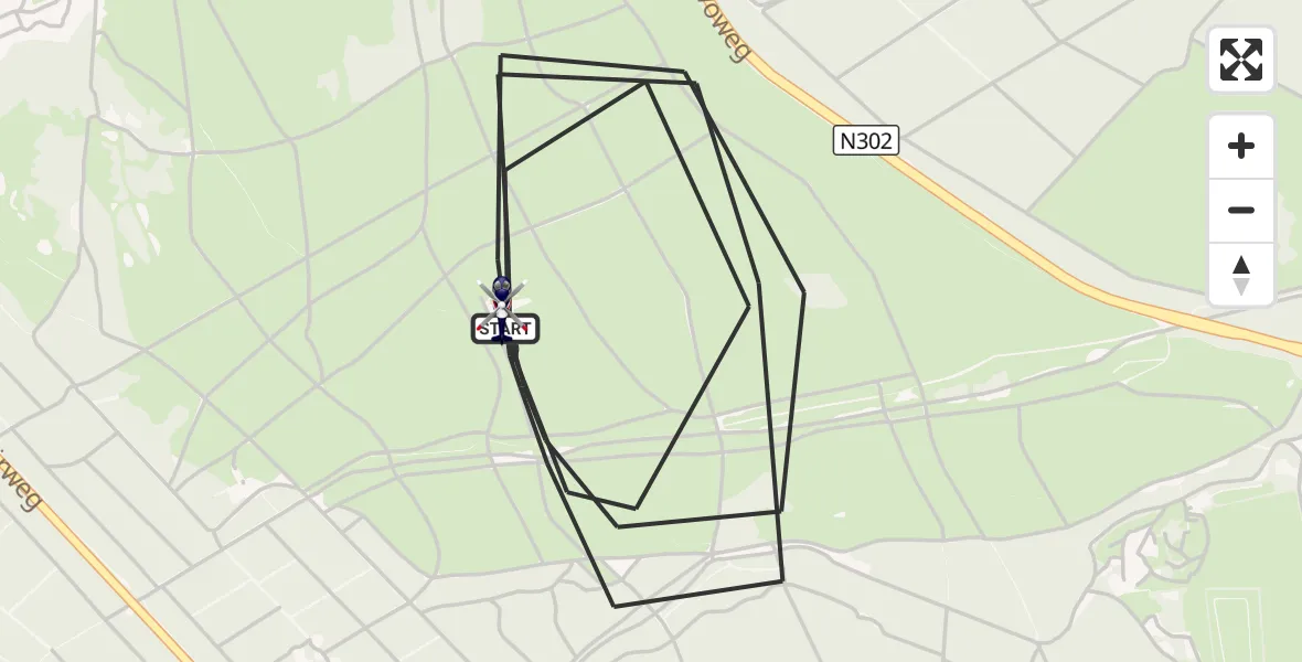 Vluchtroute Politiehelikopter Ermelo - Ermelo, 21 september 2026, 20:07