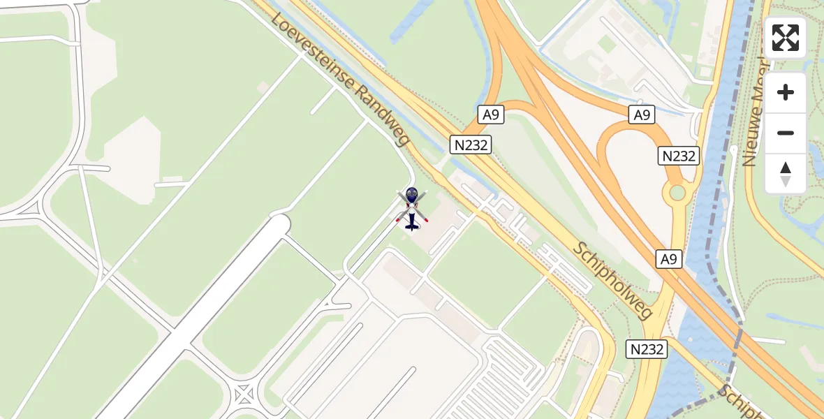 Vluchtroute Politiehelikopter Amsterdam Vliegveld Schiphol - Amsterdam Vliegveld Schiphol, 21 september 2026, 21:00