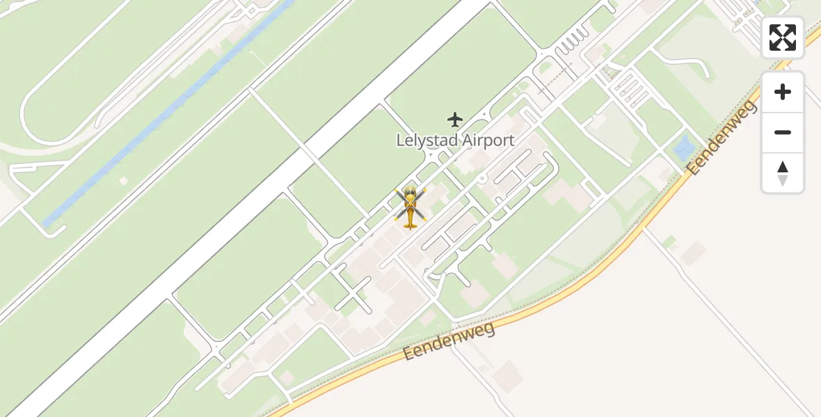 Vluchtroute Traumahelikopter Lelystad Airport - Lelystad Airport, 23 september 2026, 11:41
