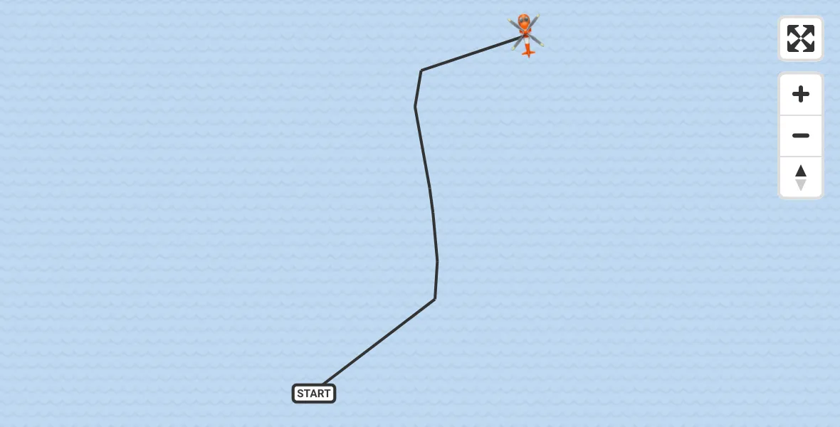 Vluchtroute Kustwachthelikopter Noordzee - Noordzee, 23 september 2026, 13:17