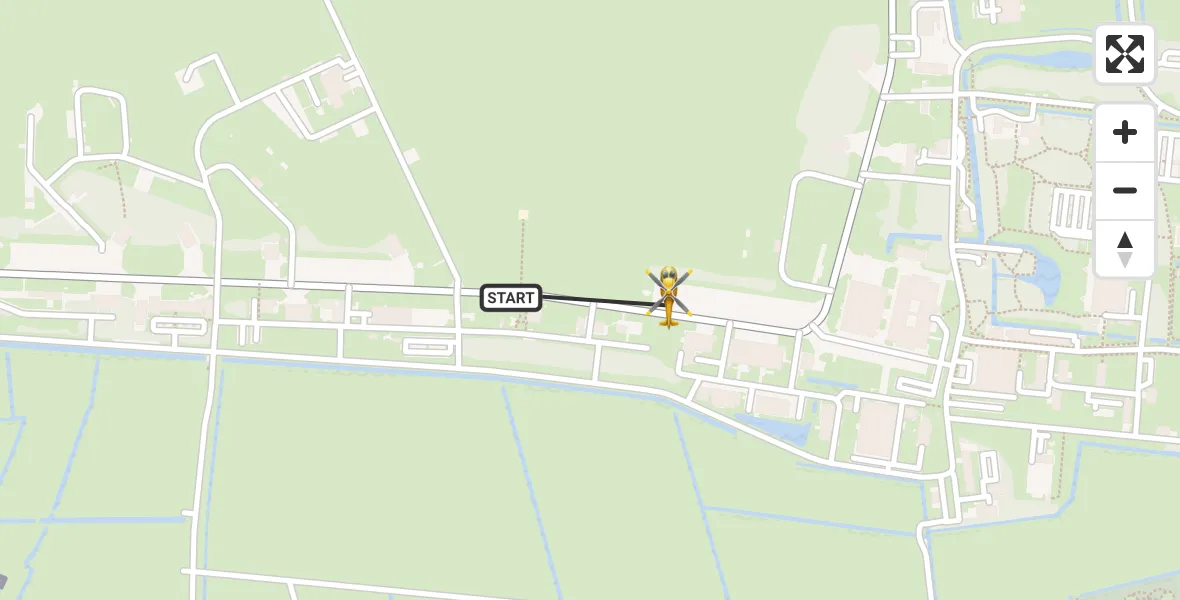 Vluchtroute Ambulancehelikopter Vliegbasis Leeuwarden - Vliegbasis Leeuwarden, 26 september 2026, 17:22