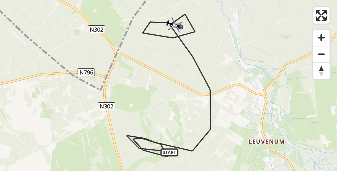 Vluchtroute Politiehelikopter Ermelo - Ermelo, 29 september 2026, 15:33