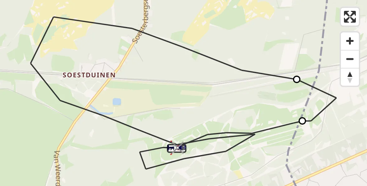 Vluchtroute Politiehelikopter Soest - Soest, 29 september 2026, 18:30