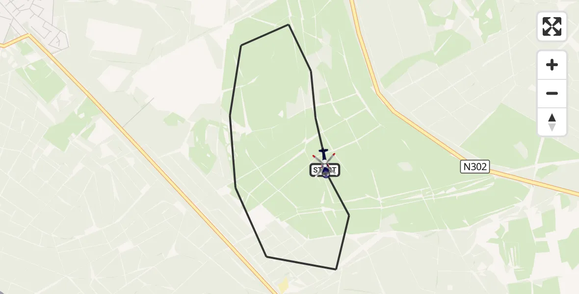 Vluchtroute Politiehelikopter Ermelo - Ermelo, 29 september 2026, 18:41