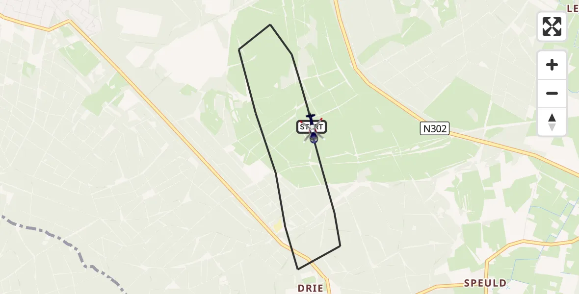 Vluchtroute Politiehelikopter Ermelo - Ermelo, 29 september 2026, 18:44