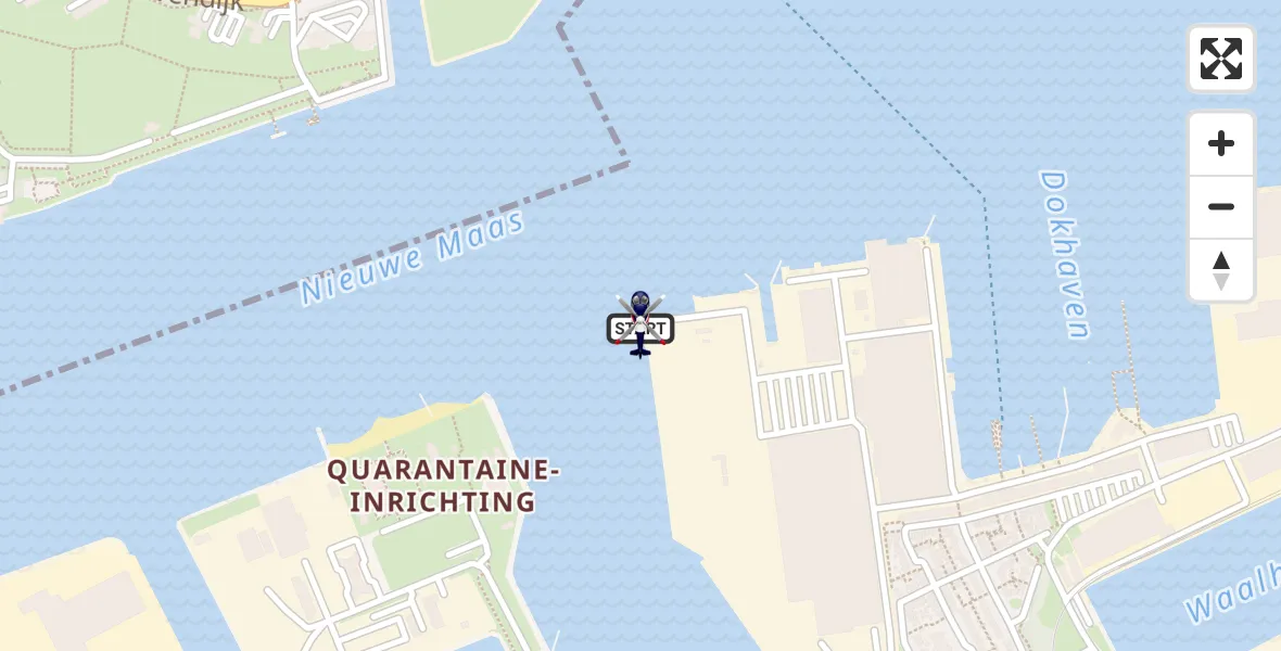 Vluchtroute Politiehelikopter Rotterdam - Rotterdam, 01 oktober 2026, 06:18