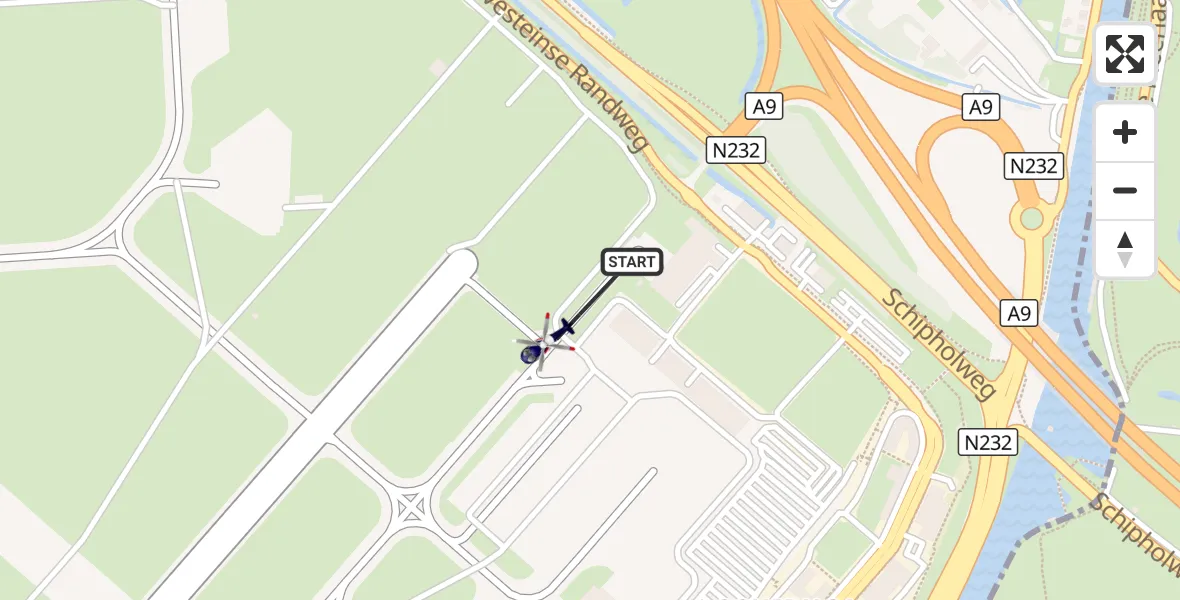 Vluchtroute Politiehelikopter Amsterdam Vliegveld Schiphol - Amsterdam Vliegveld Schiphol, 03 oktober 2026, 13:53