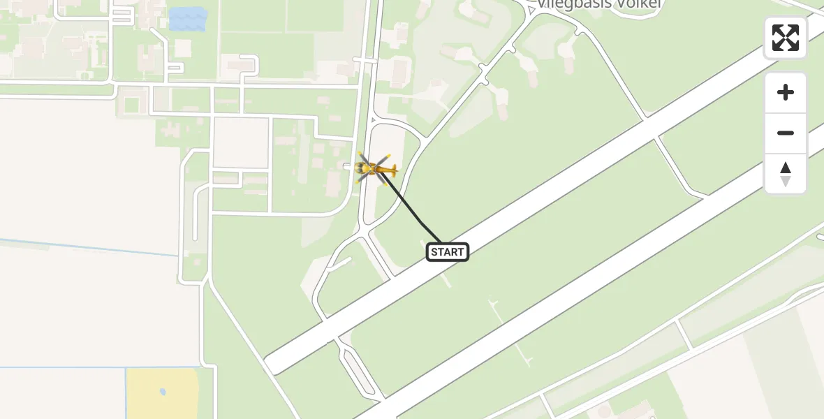 Vluchtroute Traumahelikopter Vliegbasis Volkel - Vliegbasis Volkel, 05 oktober 2026, 10:01