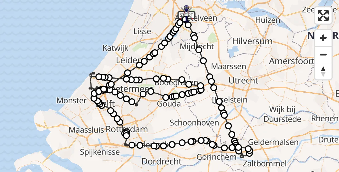 Vluchtroute Politiehelikopter Amsterdam Vliegveld Schiphol - Amsterdam Vliegveld Schiphol, 06 oktober 2026, 17:16