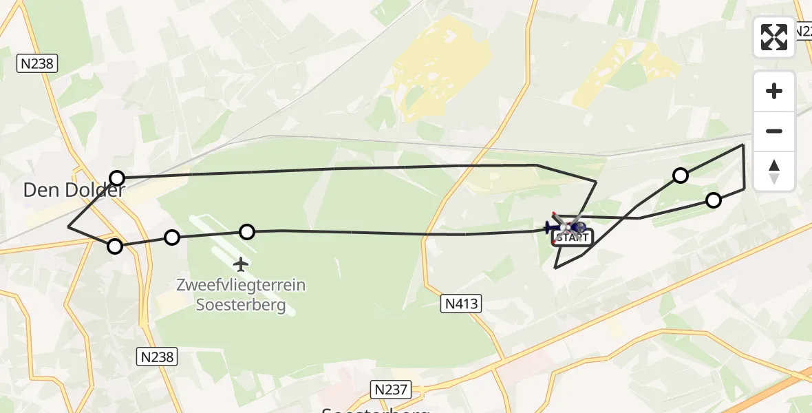 Vluchtroute Politiehelikopter Soest - Soest, 06 oktober 2026, 17:53