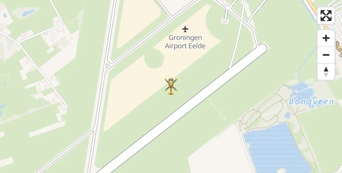 Vluchtroute Traumahelikopter Groningen Airport Eelde - Groningen Airport Eelde, 07 oktober 2026, 06:20