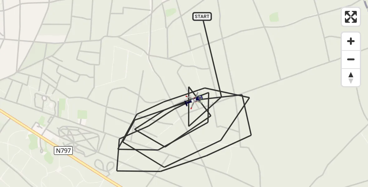 Vluchtroute Politiehelikopter Putten - Putten, 07 oktober 2026, 09:27