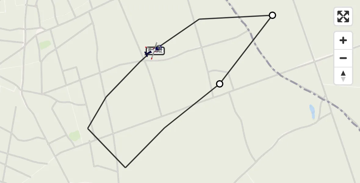 Vluchtroute Politiehelikopter Putten - Putten, 07 oktober 2026, 14:27