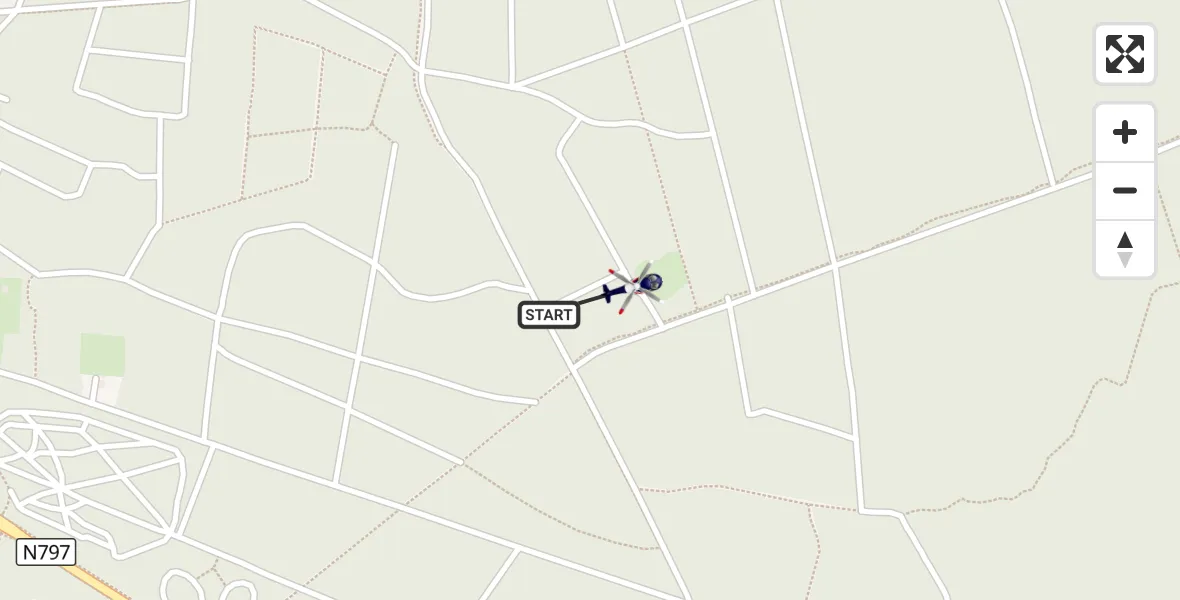 Vluchtroute Politiehelikopter Putten - Putten, 07 oktober 2026, 14:40