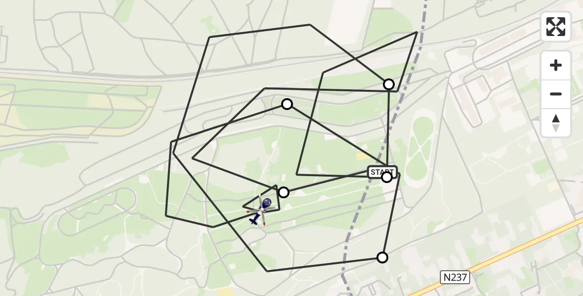 Vluchtroute Politiehelikopter Amersfoort - Soest, 08 oktober 2026, 08:19