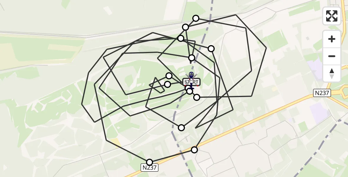 Vluchtroute Politiehelikopter Amersfoort - Amersfoort, 08 oktober 2026, 08:40
