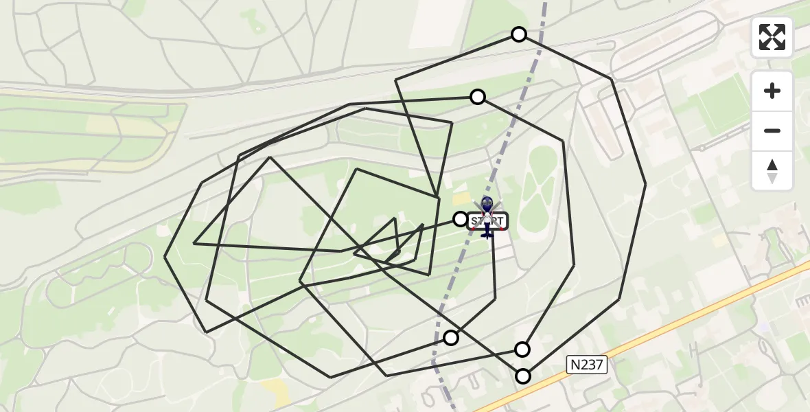 Vluchtroute Politiehelikopter Amersfoort - Amersfoort, 08 oktober 2026, 09:03