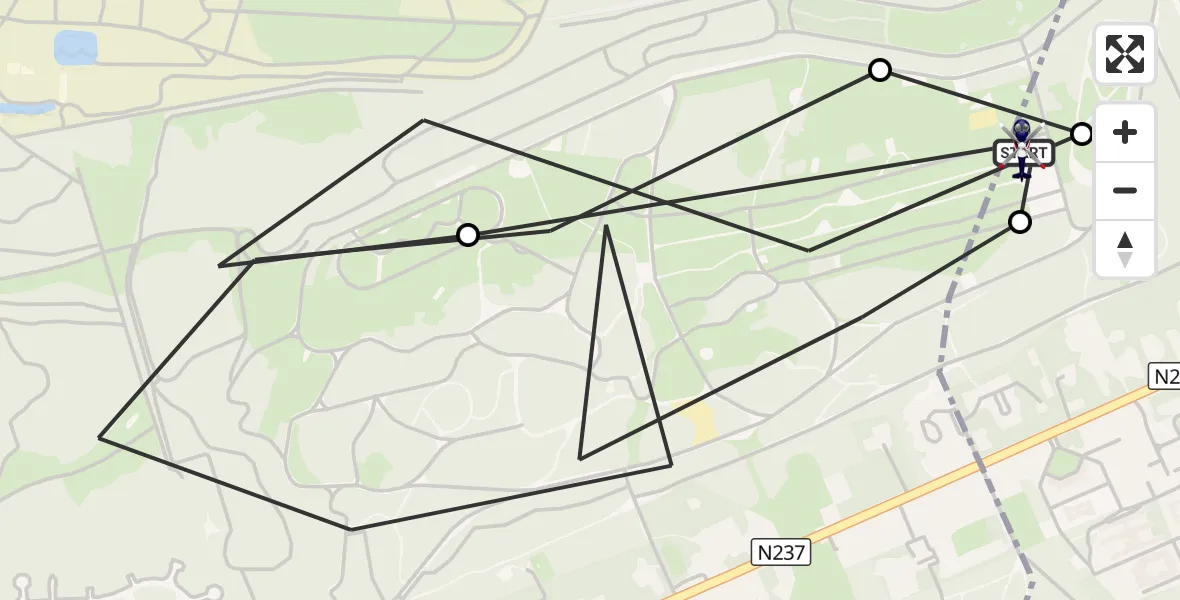 Vluchtroute Politiehelikopter Amersfoort - Amersfoort, 08 oktober 2026, 09:30