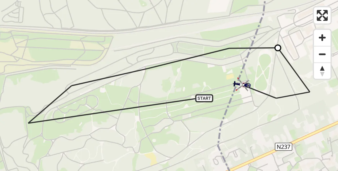 Vluchtroute Politiehelikopter Soest - Amersfoort, 08 oktober 2026, 17:53
